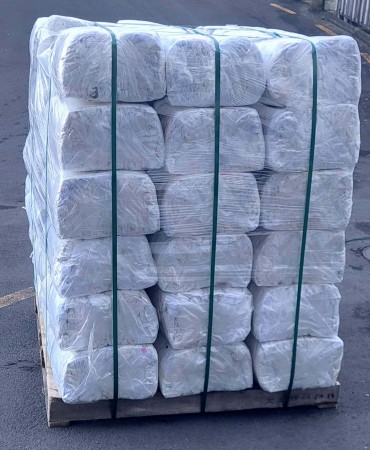 Bulk White Cotton Rags 10kg - Pallet of 45 Bags