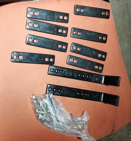 Car side awning mounting kit