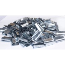 Strapping fastening clips