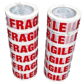 Fragile Tape 48x100 m 12 Rolls | Printed Tape