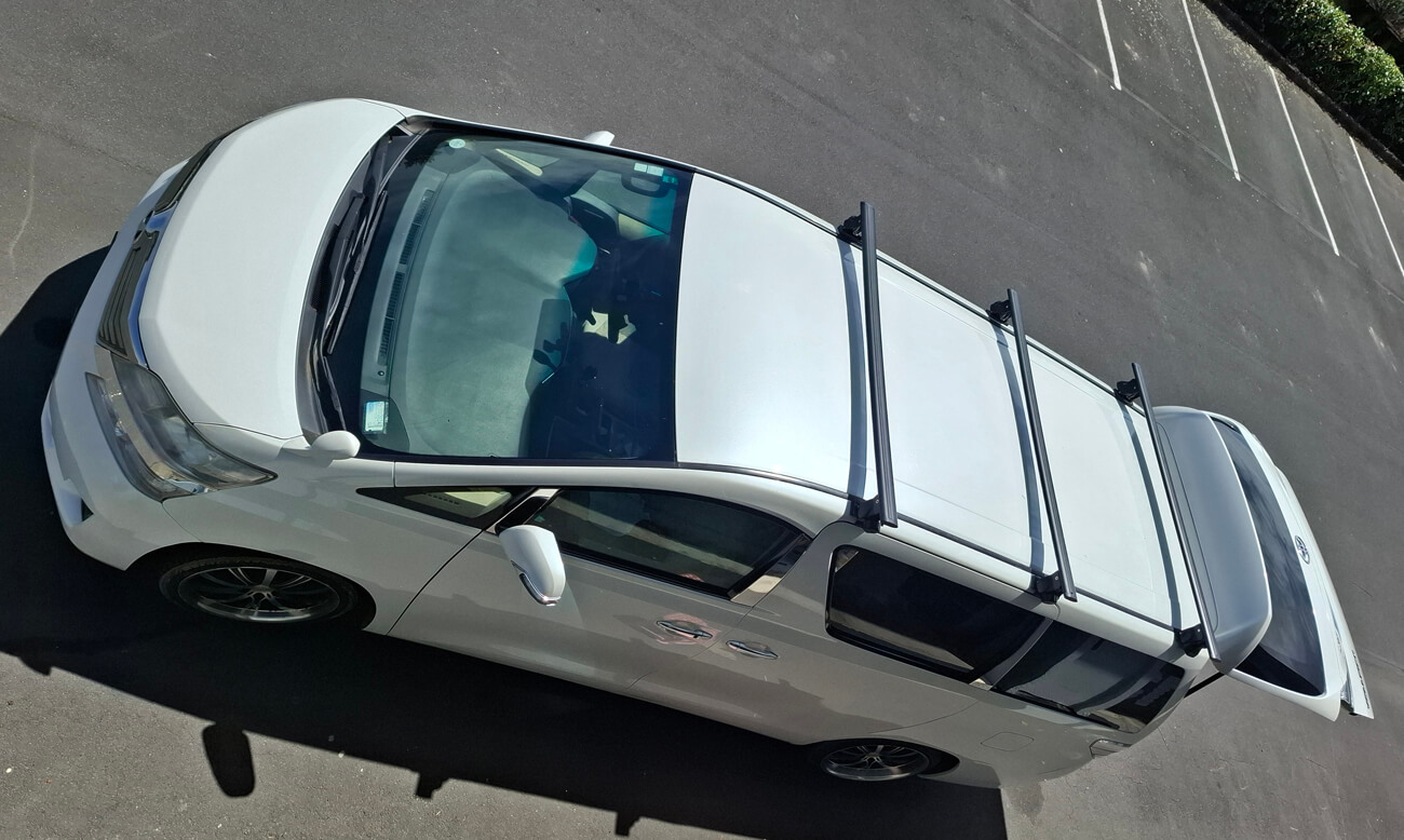 Toyota Alphard roof rack installed Auckland