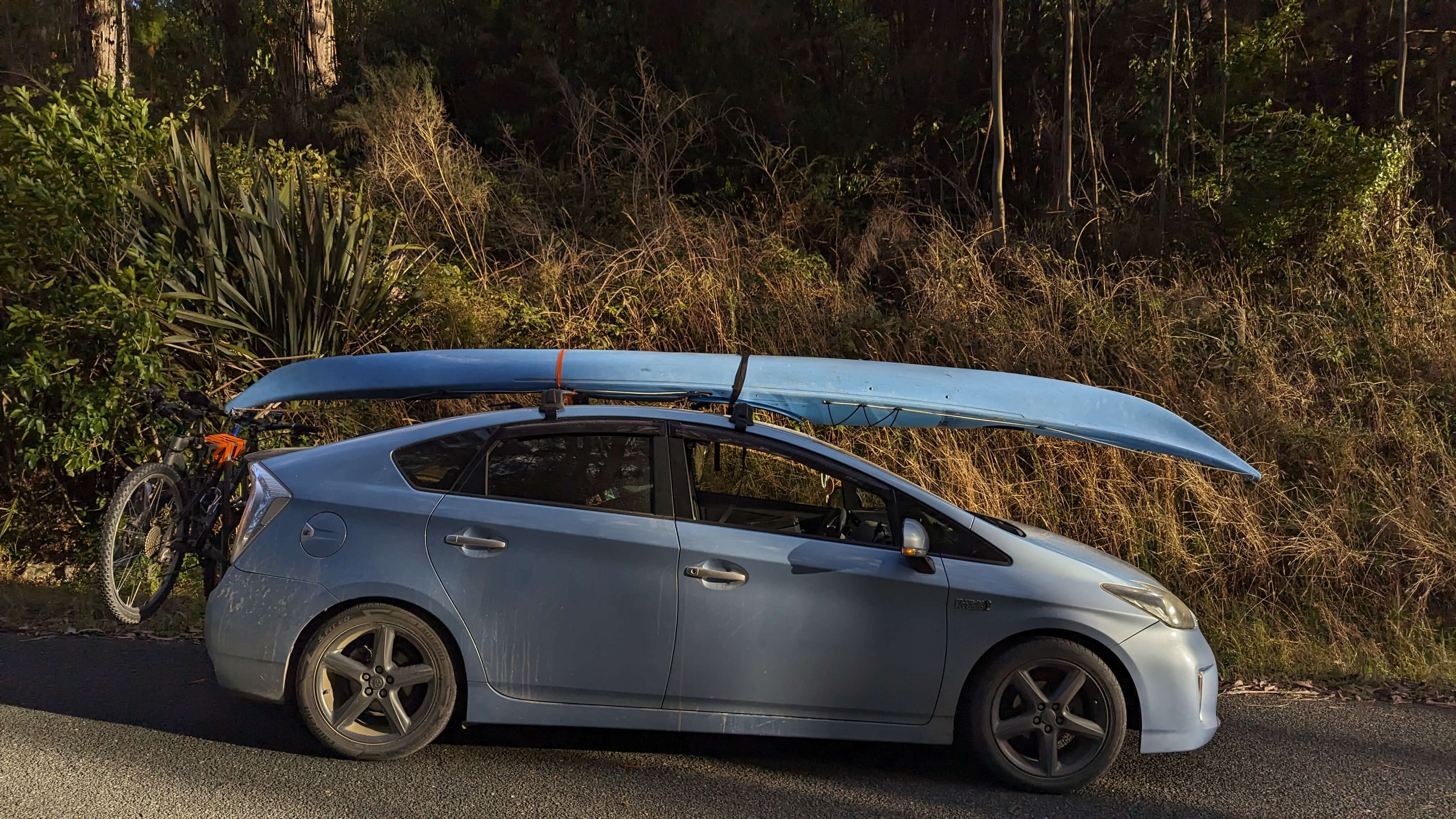 a detached roof rack