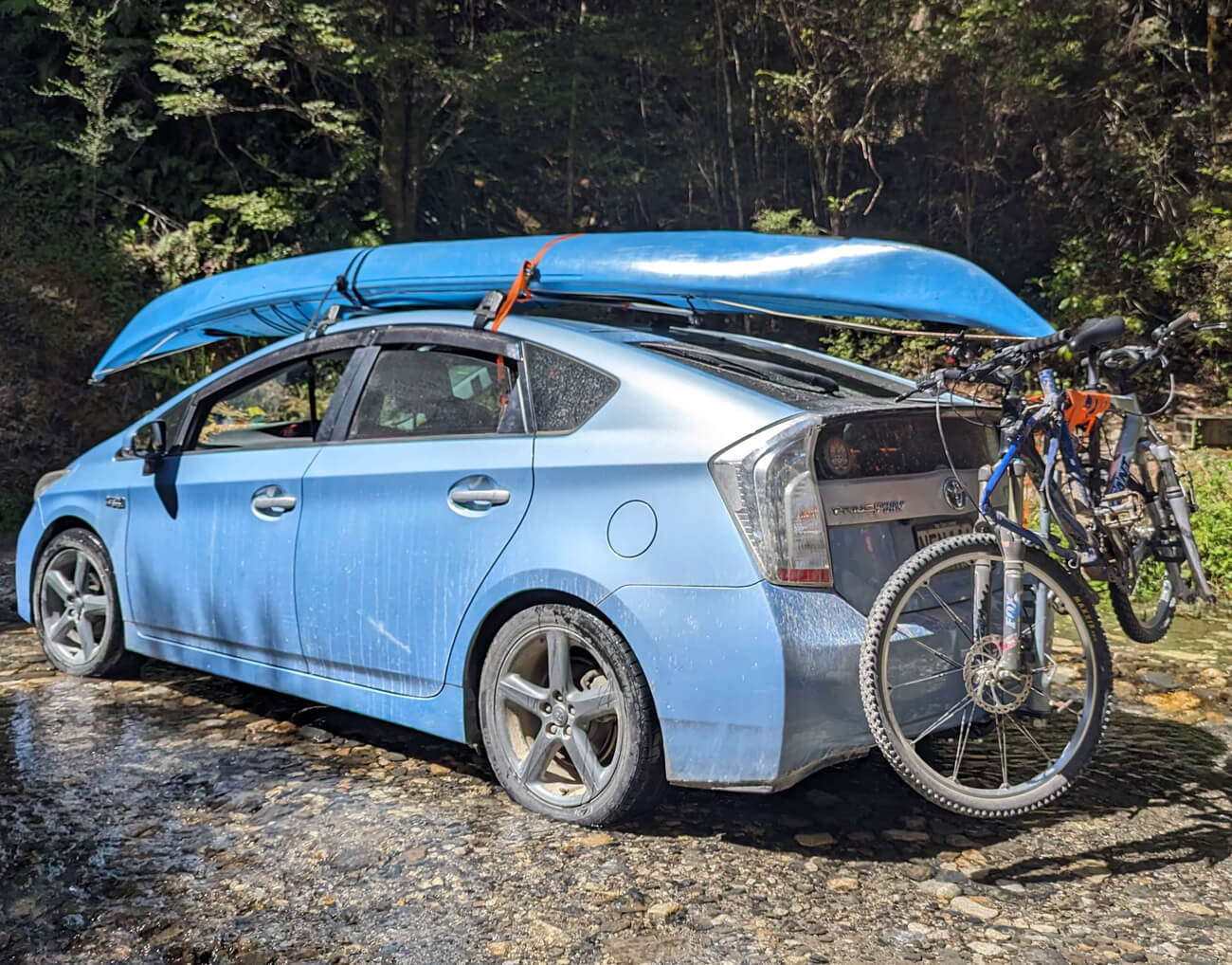 a detached roof rack