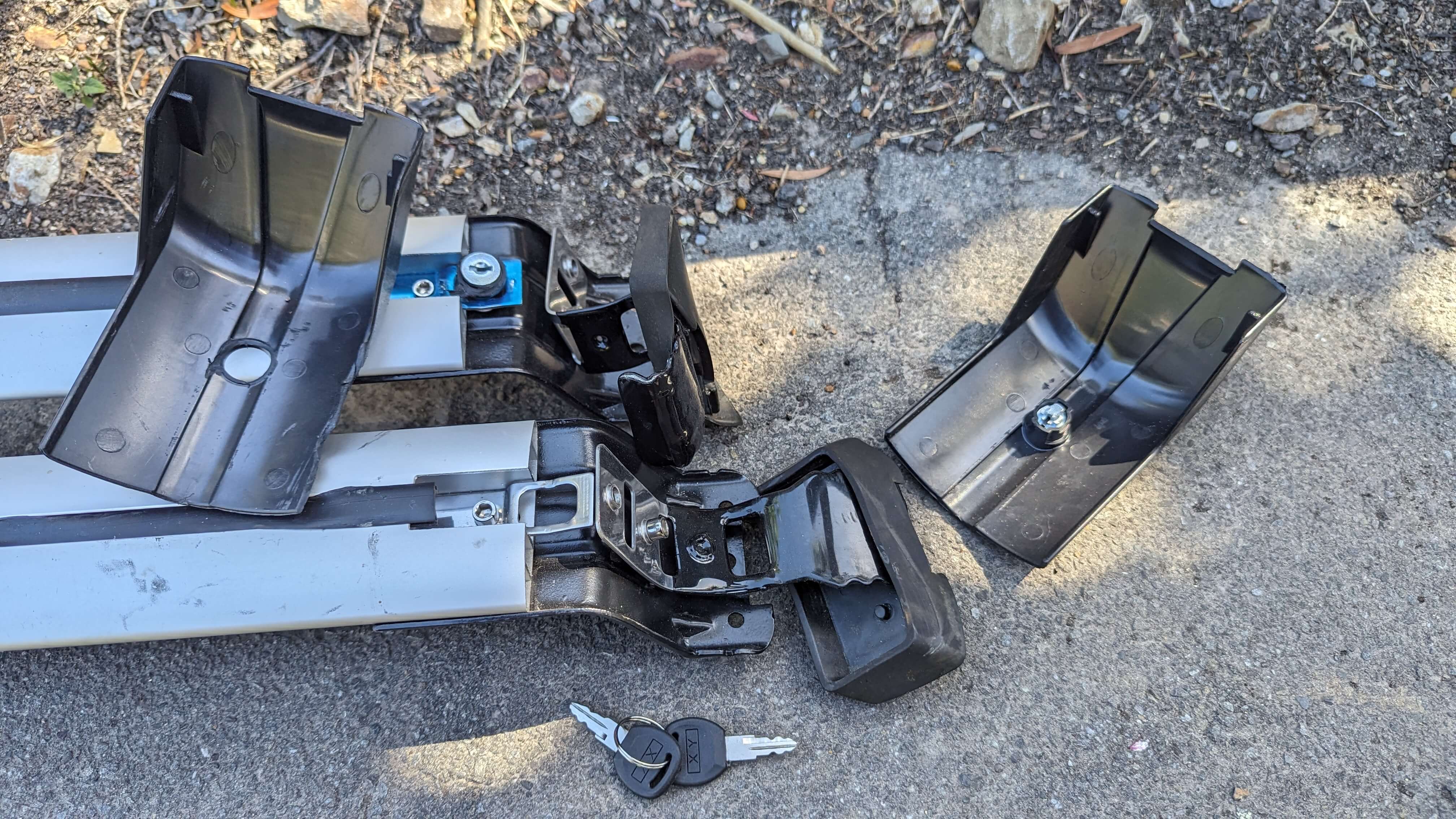 a detached roof rack