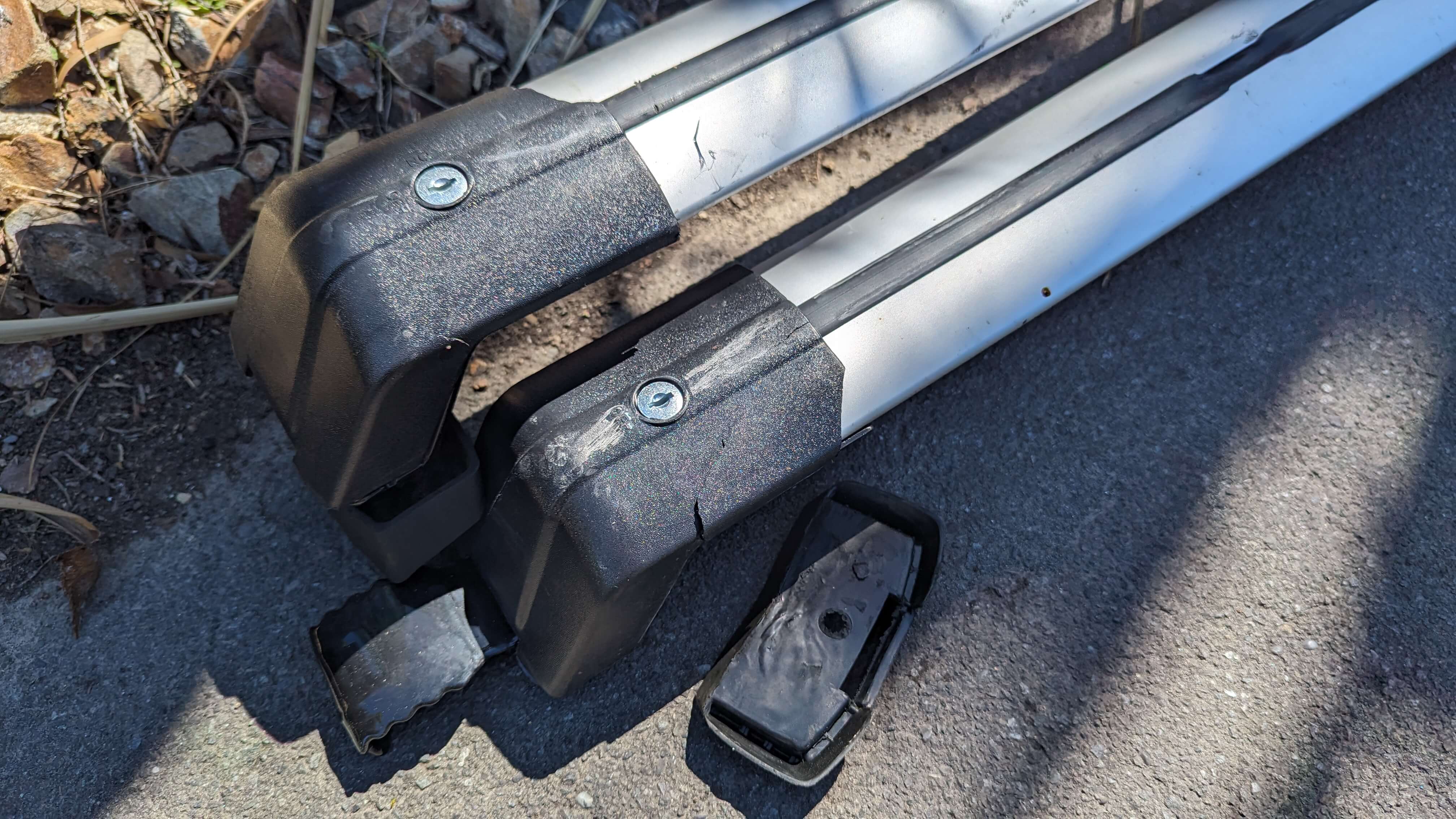 a detached roof rack
